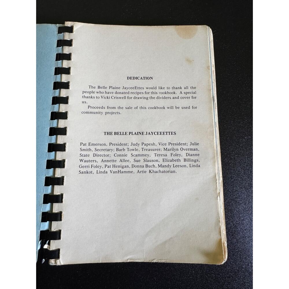 Vintage Cookbook Belle Plaine JayceeEttes Iowa Midwest Recipes Homestyle Cooking - Picture 3 of 15